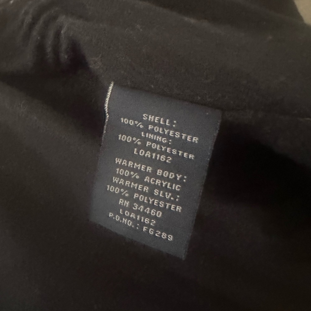 Men’s used size XL black rain jacket coat London Fog pockets - Picture 3 of 6